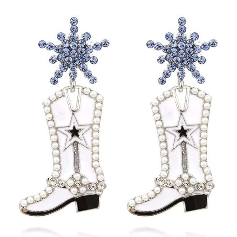 Dallas Cowboys Boot Earrings